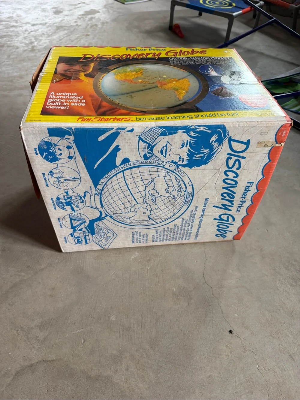 Fisher-Price Discovery Globe Toy - Yellow Box Artwork